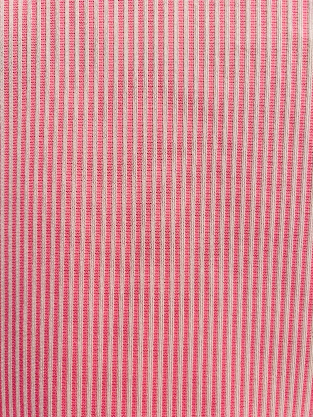 Vintage 70s Booth Bay Pink Striped Knit Cardigan Short Sleeve Pockets Cottage M